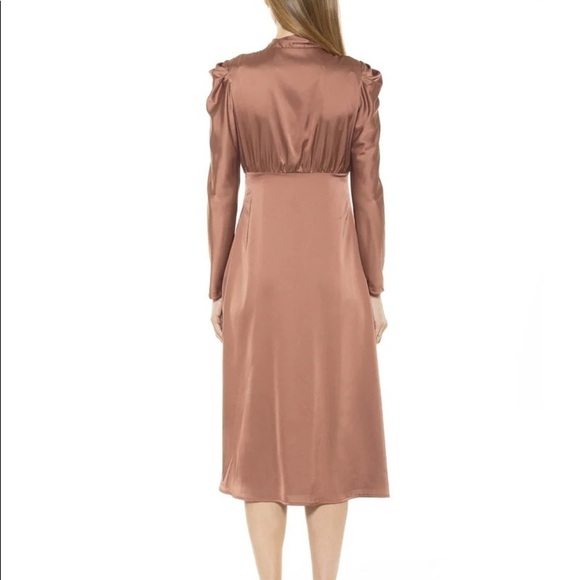 Alexia Admor Vicki Bow Tie Puff Sleeve Dress - Picture 4 of 5